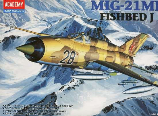 MiG-21MF Fishbed J - 1/48 Scale (Academy)(ACAD2171)