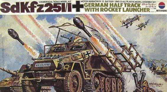 Sd.Kfz.251/1 Half Track with Rocket Launcher - 1/35 Scale (Nitto)(NITTO388)