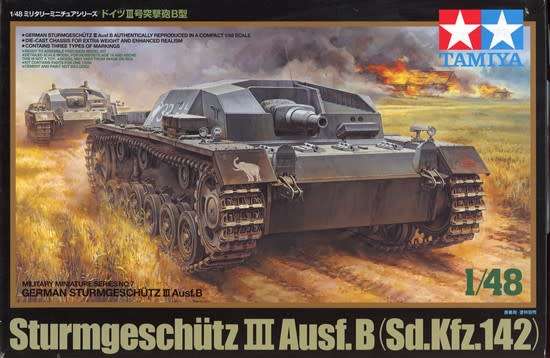 Sturmgeschutz III Ausf.B (Sd.Kfz.142) - 1/48 Scale (Tamiya)(TAM32507)(ON0190)