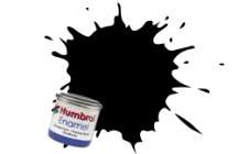 Satin Coal Black - Humbrol Enamel Paint 14ml tins