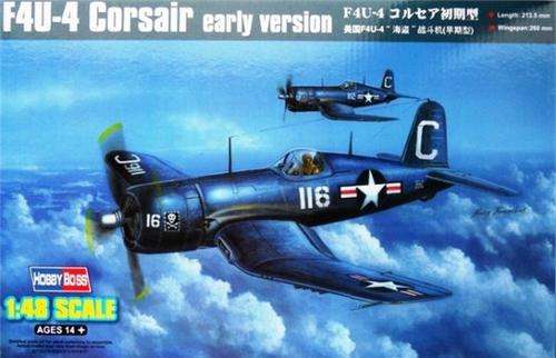 Vought F4U-4 Corsair (Early Version) 1/48 Scale - Plastic Model Kit (HB80386)