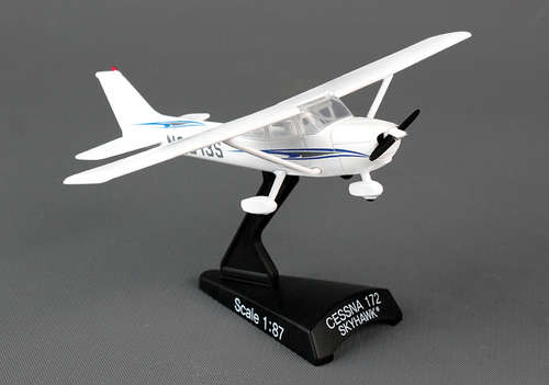 Cessna 172 Skyhawk 1/87 Scale - Die Cast Model (PS5603-2)