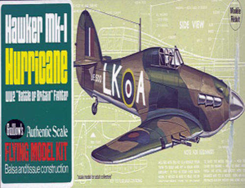 Hawker Hurricane 1/32 Scale - Balsawood Model (GU506)