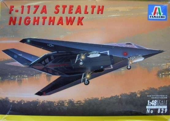 F-117A Stealth Nighthawk 1/48 Scale - Plastic Model Kit (IT829)