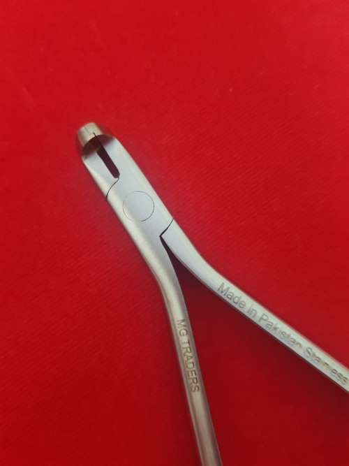 (TC) Dental Piers Distal End Wire Cutter & Holder 17cm Sand & Gold German Stainless Steel