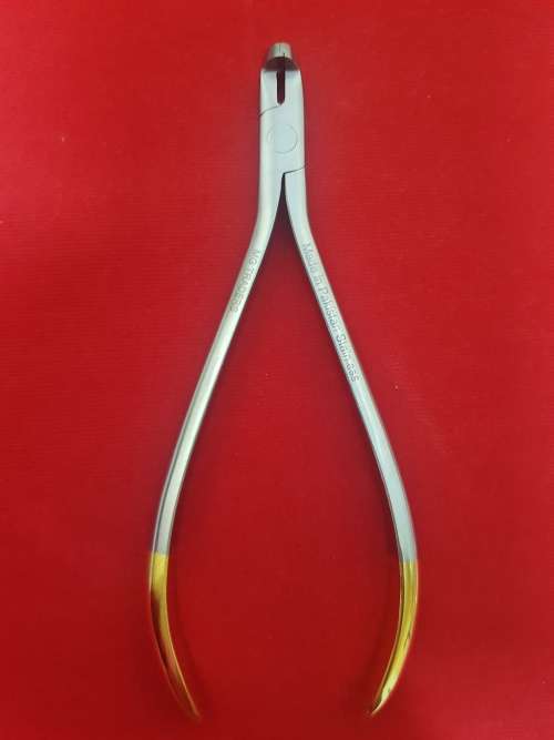 (TC) Dental Piers Distal End Wire Cutter & Holder 17cm Sand & Gold German Stainless Steel