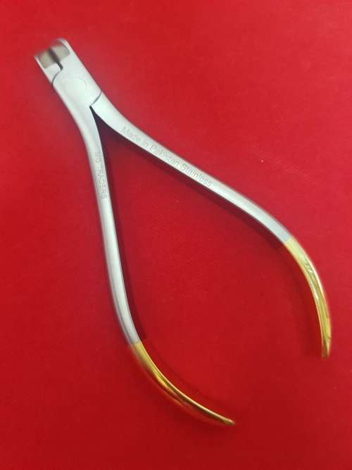 (TC) Dental Piers Hard Wire Cutter 14cm Sand & Gold German Stainless Steel
