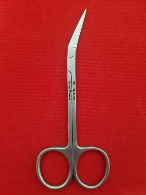 Iris Scissor Angled 12cm German Stainless Steel