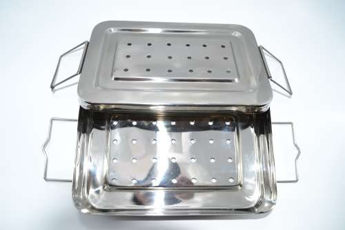 Sterilization Instruments Box With Double Lock( Size 9x6) German Stainless Steel