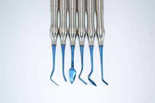 Composite Filling  6Psc Blie poin Titanium Coated German Stainless Steel
