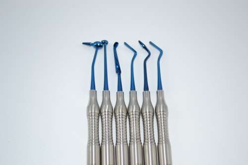 Composite Filling  6Psc Blie poin Titanium Coated German Stainless Steel