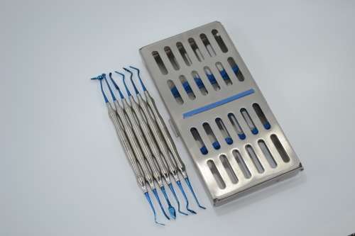 Composite Filling  6Psc Blie poin Titanium Coated German Stainless Steel