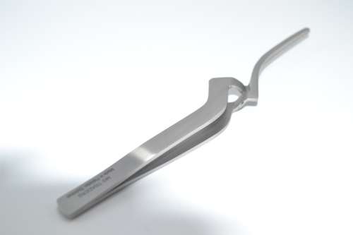 Bracket Forceps Articulating Paper Holder (Curved) German Stainless Steel