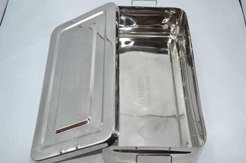 Instruments Box With Lock (Size 8x16) (Depth 4Inch) German Stainless Steel
