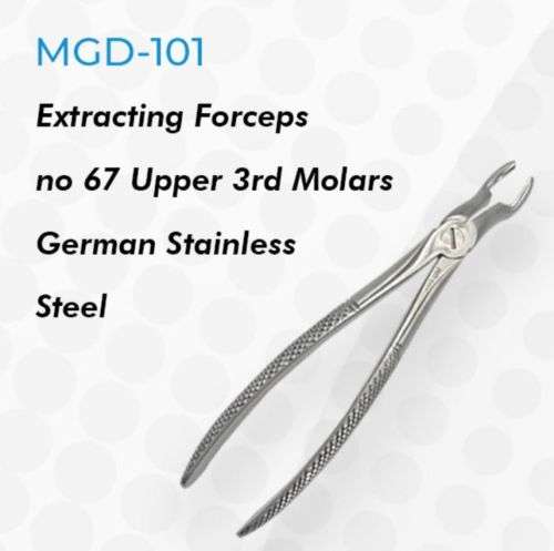 Extracting Forceps No 67 Upper 3rd Molars German Stainless Steel