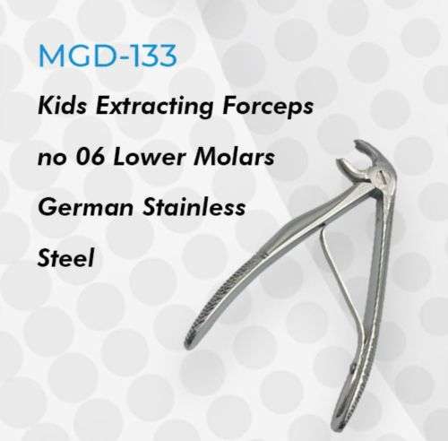 Kids Extracting Forceps no6 Lower Molars German Stainless Steel