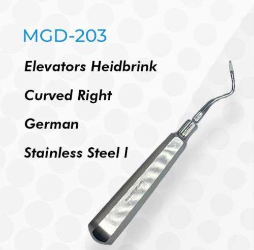 Elevators Heidbrink Curved Right German Stainless Steel