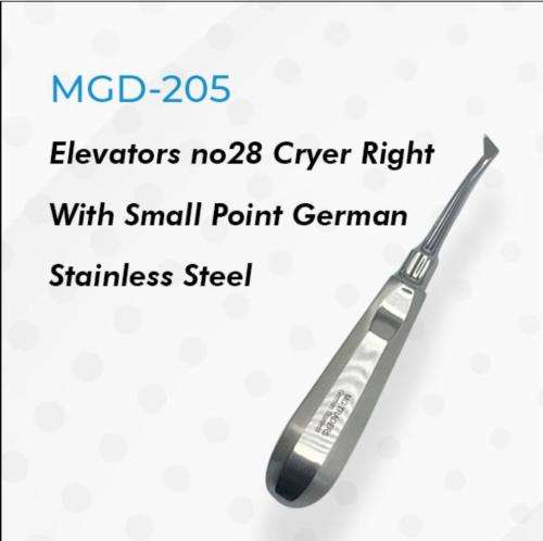 Elevators Cryer no 28 Right with Small Point German Stainless Steel