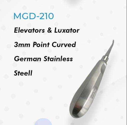 Elevators & Luxator Curved 3mm Point German Stainless Steel