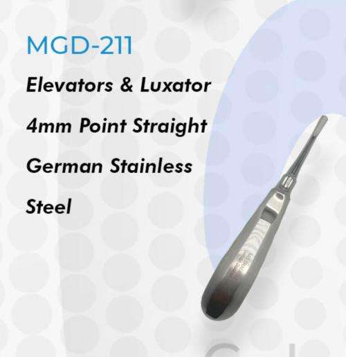 Elevators & Luxator Straight 4mm Point German Stainless Steel