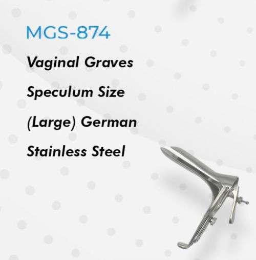 Graves Viginal Speculum (size Large) Germen Stainless Steel