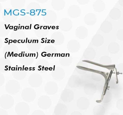 Graves Viginal Speculum (Size Medium) Germen Stainless Steel