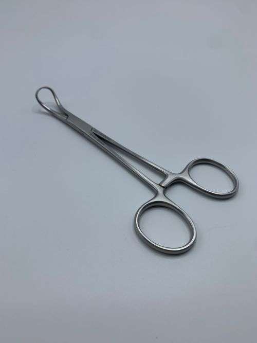 Forceps Backhuas Towel Clamp 13cm Curved German Stainless Steel