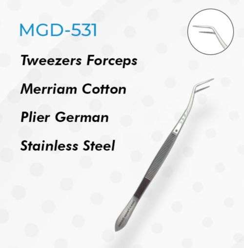 Tweezers Forceps Merriam Cotton Plier German Stainless Steel