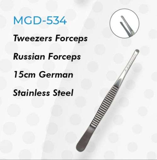 Tweezers Russian Forceps 15cm German Stainless Steel