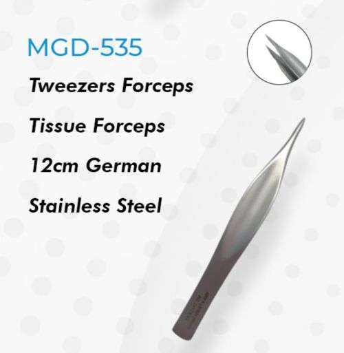 Tweezers Tissue Forceps 12cm German Stainless Steel