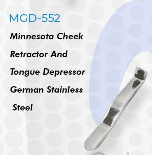 Minnesota Cheek Retractor And Tongue Depressor German Stainless Steel