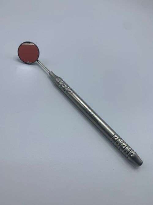 Mouth Mirrors no 5 with Handle (Front Surface + Front View) German Stainless Steel