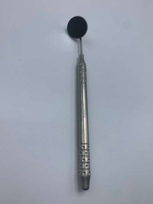 Mouth Mirrors no 5 with Handle (Front Surface + Front View) German Stainless Steel