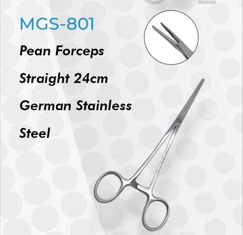 Pean Forceps Straight 24cm German Stainless Steel