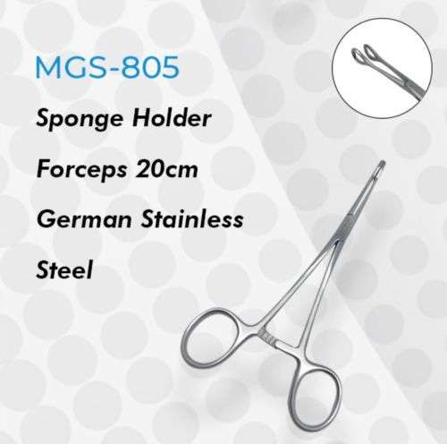 Sponge Holder Forceps 20cm German Stainless Steel