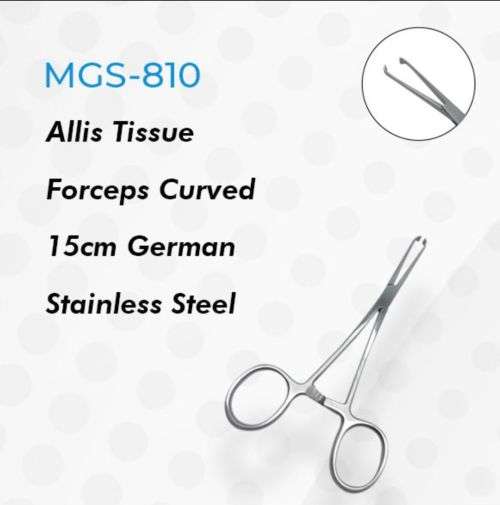 Allis Tissue Forceps Curved 15cm German Stainless Steel