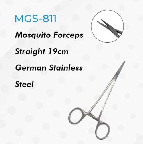 Mosquito Forceps Straight 19cm German Stainless Steel