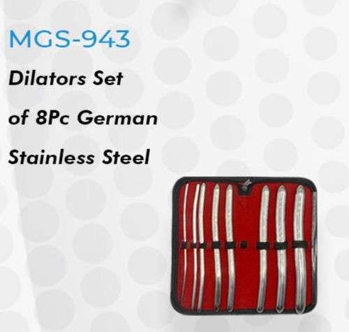 Dilators Set of 8Psc German Stainless Steel