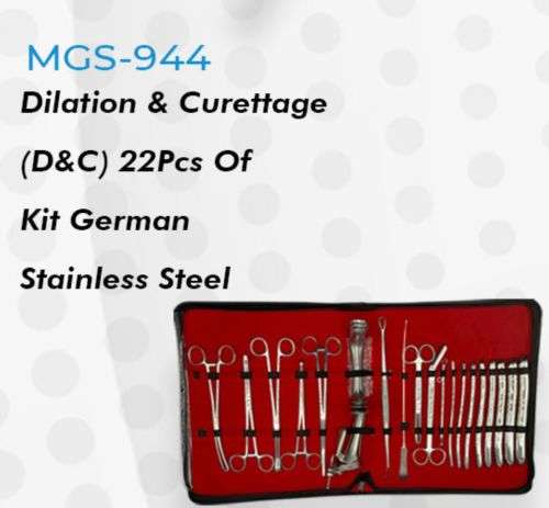 Dilation & Curettage (D&C) 22Pcs Of Kit German Stainless Steel