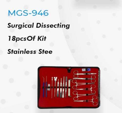 Surgical Dissecting18pcsOf Kit Stainless Steel