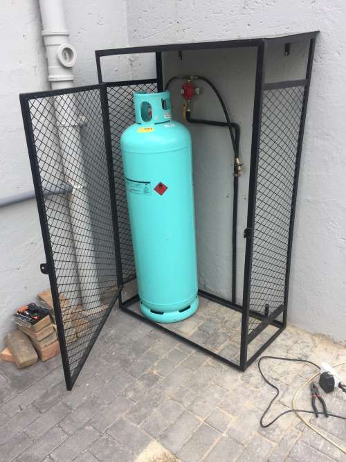 Double 48kg Gas Cylinder Cages