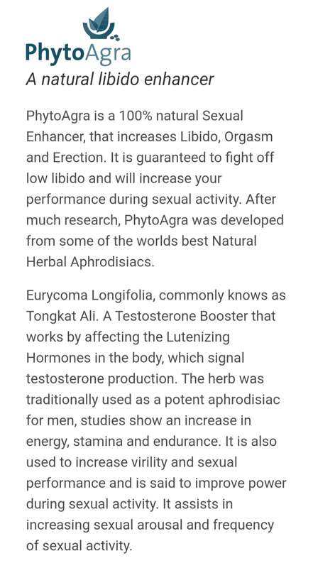 Phyto Viagra (100% Organic & Natural)