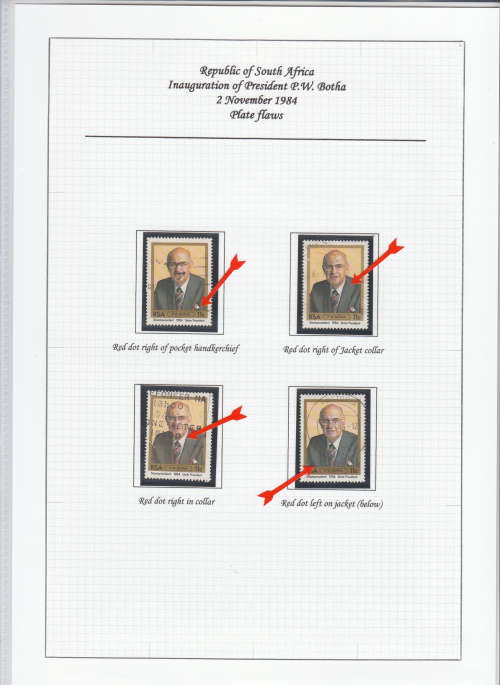 RSA 1984: FORMER PRESIDENT PW BOTHA PLATE FLAWS
