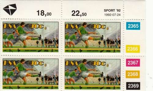 RSA 1992: SPORT FULL SET CONTROL BLOCKS OF 4 MNH (SACC 778-783)