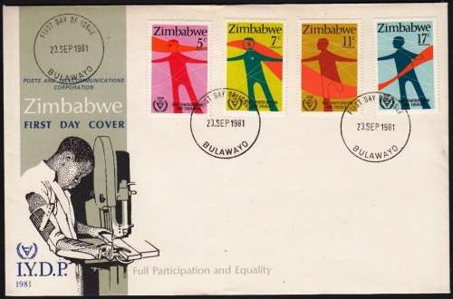 ZIMBABWE FDC 1981: FULL PARTICIPATION AND EQUALITY - UNADDRESSED - BULAWAYO CANCEL