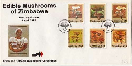 ZIMBABWE 1992: FDC  EDIBLE MUSHROOMS OF ZIMBABWE - UNADDRESSED