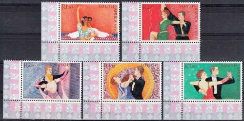 RSA 2003 BALLROOM DANCING FULL SET CORNERS MNH (SACC 1551-1555)
