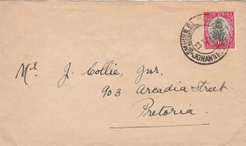 UNION OF SOUTH AFRICA COVER 1936: EMPIRE EXHIBITION JOHANNESBURG