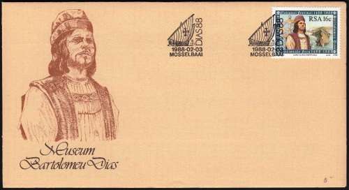 SET OF 6 COVERS CELEBRATING THE 500th ANNIVERSARY OF DISCOVERY OF THE CAPE BY BARTOLOMEU DIAS