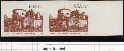 RSA 1982: 4th Definitive Issue 1c IMPERFORATE PAIR MNH (SACC 515) - RARE VARIETY
